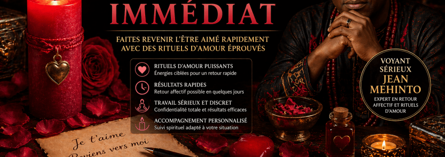 Rituels puissants pour un retour affectif immédiat avec bougie rouge, pétales de rose et accompagnement du voyant Jean Mehinto